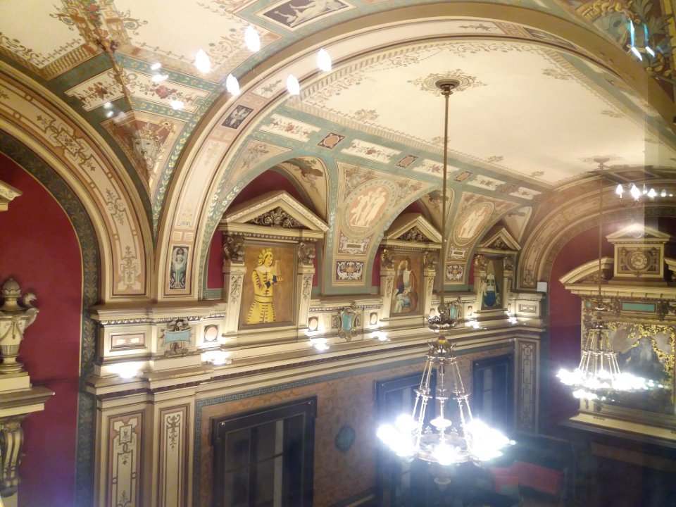 Lyon 2e - Théâtre des Célestins, plafond du bar
