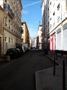 Lyon 7e - Rue d'Aguesseau, vers le Rhône