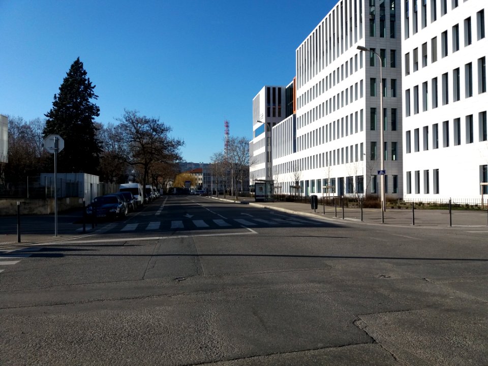 Lyon 7e - Rue Crépet, depuis la rue Félix Brun vers le boulevard Yves Farge