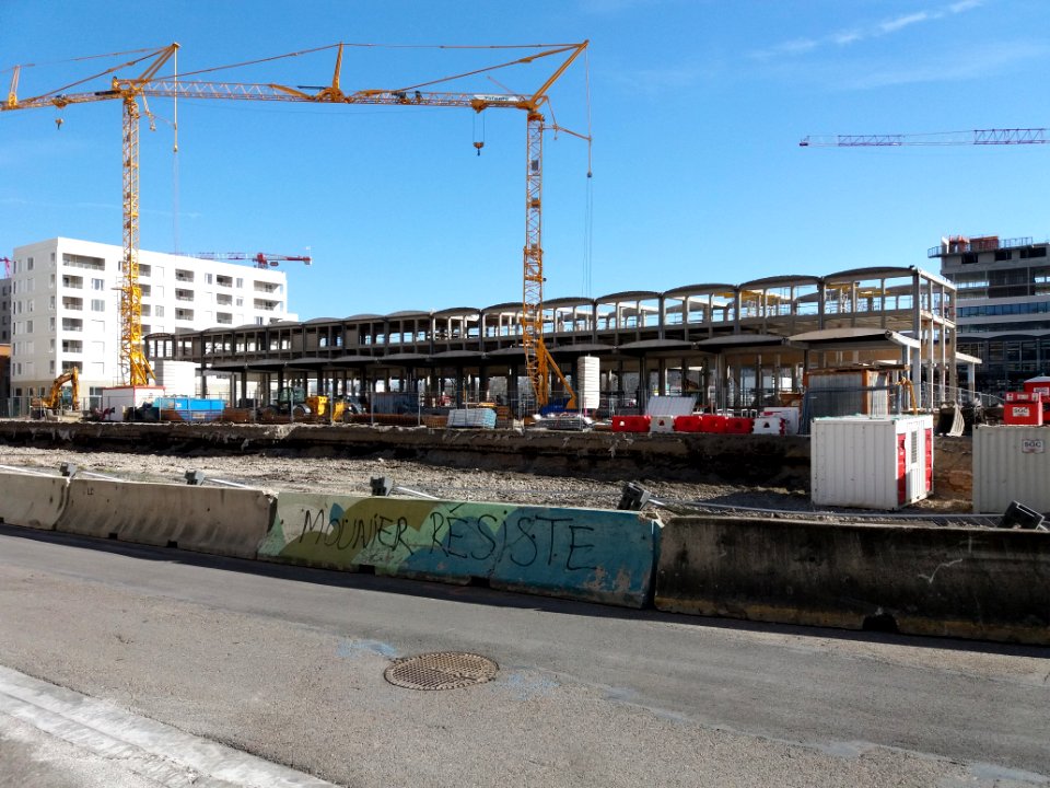Lyon 2e - Rue Smith - Chantier à l'angle de la rue Paul Montrochet