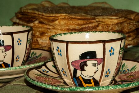 Pancakes earthenware breton