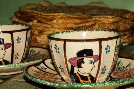 Pancakes earthenware breton photo