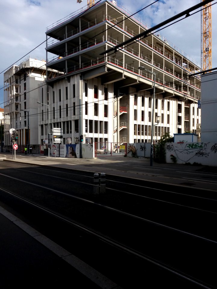Lyon 3e - Cours Lafayette - Bâtiments en construction Emergence-Lafayette