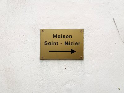 Lyon 2e - Rue Saint Nizier, plaque Maison Saint-Nizier