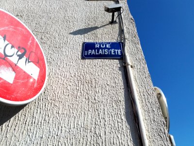 Lyon 3e - Rue du Palais d'Été, plaque