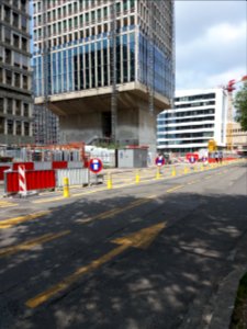 Lyon 3e - Rue des Cuirassiers, tour Silex 2, pose des vitres