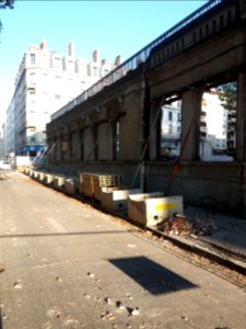 Lyon 3e - Rue des Rancy, école Léon Jouhaux en travaux d'agrandissement