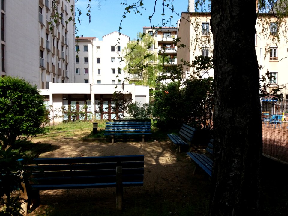 Lyon 3e - Passage Bietrix, petit parc