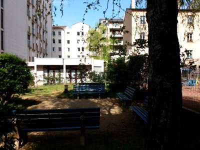 Lyon 3e - Passage Bietrix, petit parc