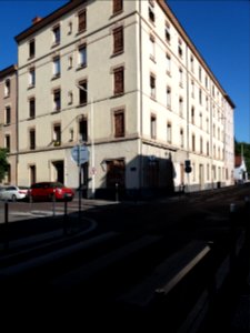 Lyon 3e - Rue Feuillat, bâtiment à l'angle de la rue de l'Harmonie