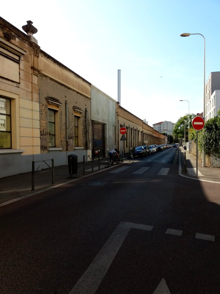 Lyon 3e - Rue Feuillat, vers le sud, depuis la rue de l'Harmonie
