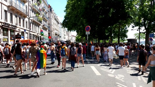 Lyon 3e - Quai Victor Augagneur - Marche des Fiertés 2021 - Cortège 07