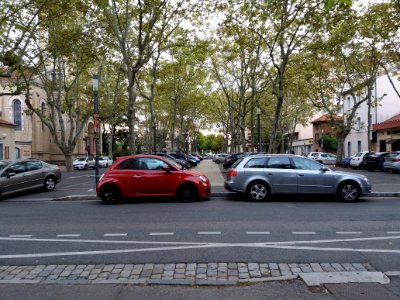Lyon 3e - Place du Château, depuis la rue Charles Richard