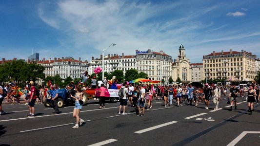 Lyon 3e - Pont de la Guillotière - Marche des Fiertés 2021 - Cortège 14