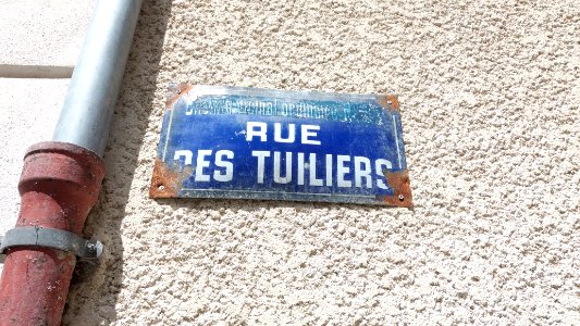 Lyon 3e - Rue des Tuiliers - Plaque chemin vicinal ordinaire N° 55