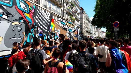 Lyon 3e - Quai Victor Augagneur - Marche des Fiertés 2021 - Cortège 09