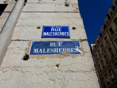 Lyon 6e - Rue Malesherbes, plaques