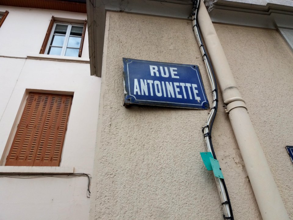 Lyon 3e - Rue Antoinette - Plaque ancienne