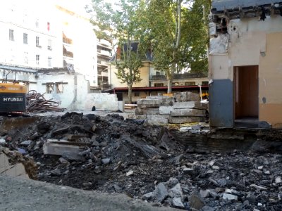 Lyon 3e - Rue des Rancy, travaux dans l'école Léon Jouhaux