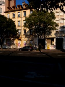 Lyon 7e - Avenue Jean Jaurès, immeuble au numéro 131, en réfection