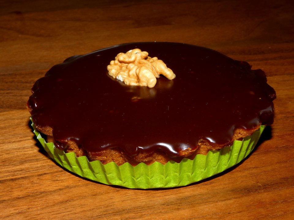 Lyon 7e - Avenue Jean Jaurès - Pâtisserie chocolaterie Patrick Galland - Tarte au chocolat, noix et frangipane