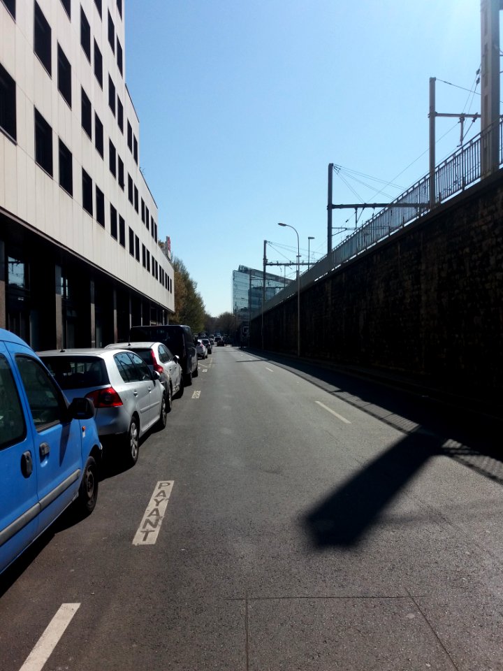 Lyon 6e - Rue Michel Rambaud, côté sud depuis le cours Vitton