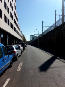 Lyon 6e - Rue Michel Rambaud, côté sud depuis le cours Vitton