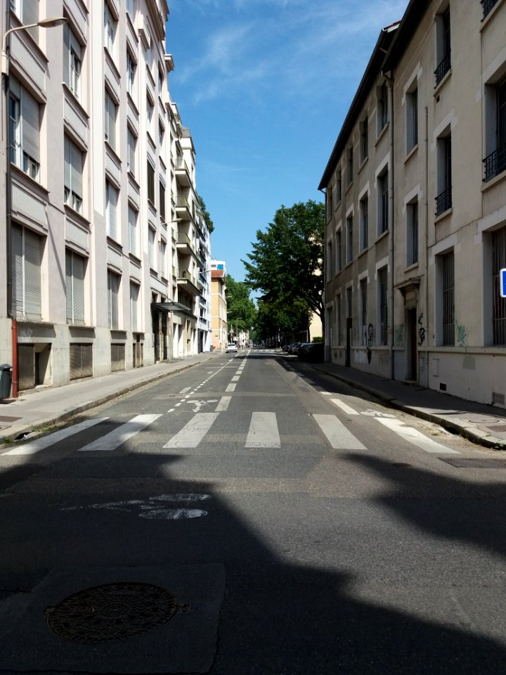 Lyon 6e - Rue Montgolfier, depuis la rue de Créqui