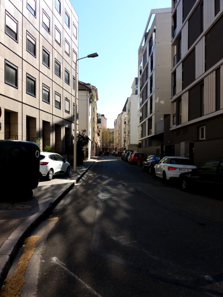 Lyon 6e - Rue de Genève, depuis la rue Jean Novel