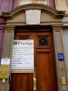 Lyon 6e - Rue Godefroy, plaque à Claude Farrere au numéro 31