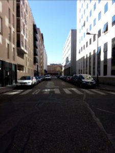 Lyon 6e - Rue Jean Novel, côté ouest, depuis la rue de Genève