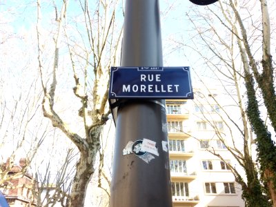 Lyon 6e - Rue Morellet, plaque moderne