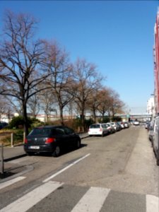 Lyon 7e - Avenue Leclerc, section entre les rues Gustave Nadaud et Victor Lagrange