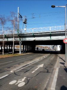 Lyon 7e - Avenue Leclerc, section nord autour du viaduc de Perrache
