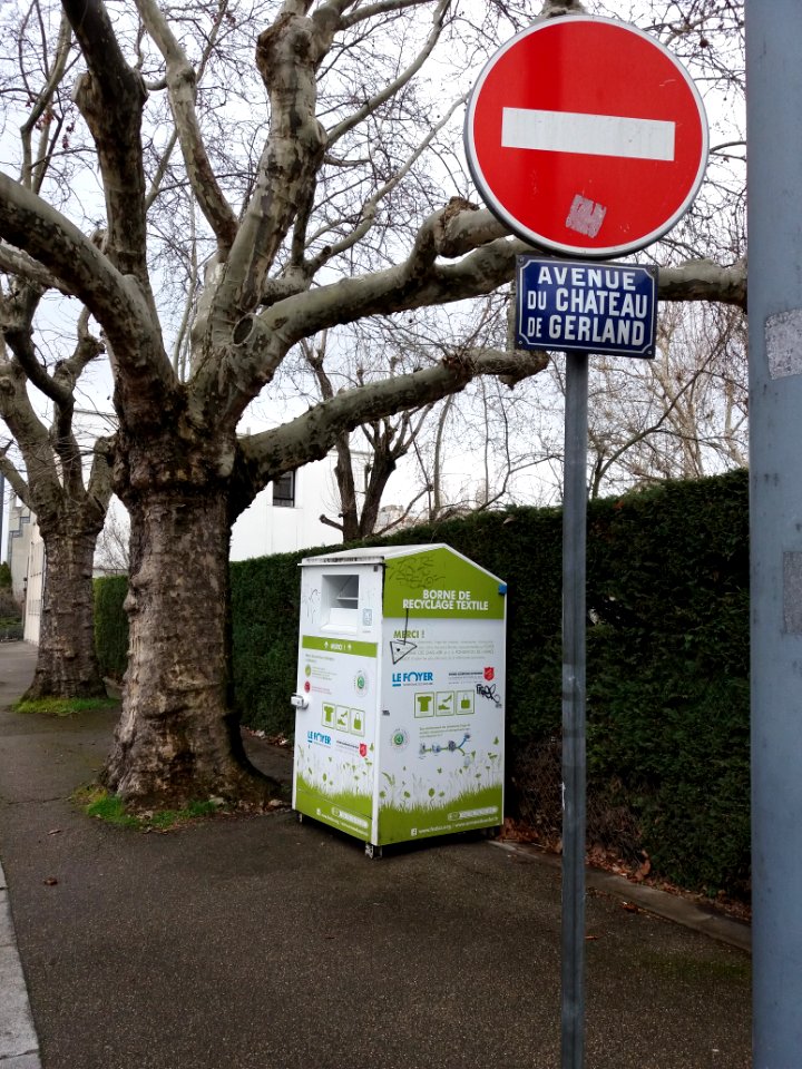 Lyon 7e - Avenue du Château de Gerland, plaque
