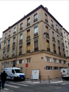 Lyon 6e - Rue Germain, immeuble à l'angle de la rue d'Inkermann