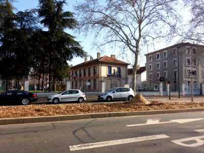 Lyon 7e - Avenue Leclerc, quartier Général Frère, poste d'information de la Légion étrangère