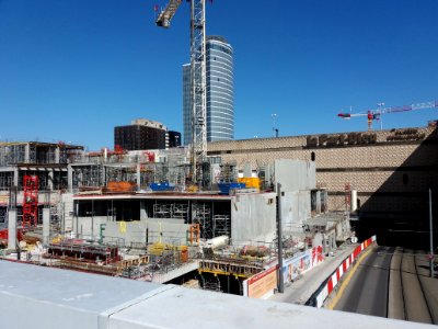 Lyon 3e - Centre commercial de la Part-Dieu, travaux d'extension (mars 2019)
