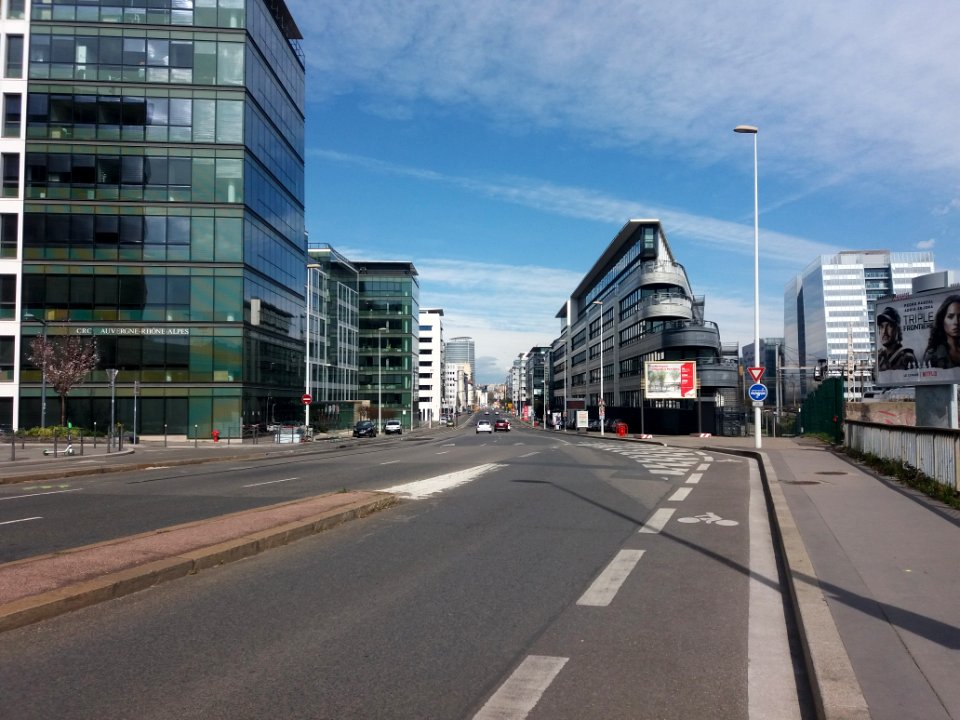 Lyon 3e - Boulevard Vivier Merle, côté nord au niveau de la rue de l'Abbé Boisard