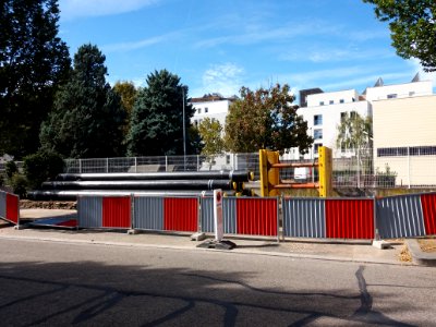 Lyon 7e - Allée de Fontenay - Travaux de chauffage urbain 2