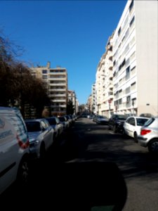 Lyon 6e - Rue Félix Jacquier, côté nord depuis la place Zoé Roche