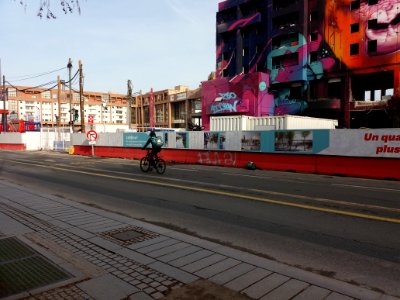 Lyon 3e - Boulevard Vivier-Merle, démontage des anciens hôtels et travaux de rénovation de la gare (2)