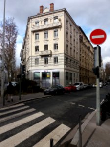 Lyon 6e - Rue Waldeck-Rousseau, immeuble à l'angle du boulevard des Belges