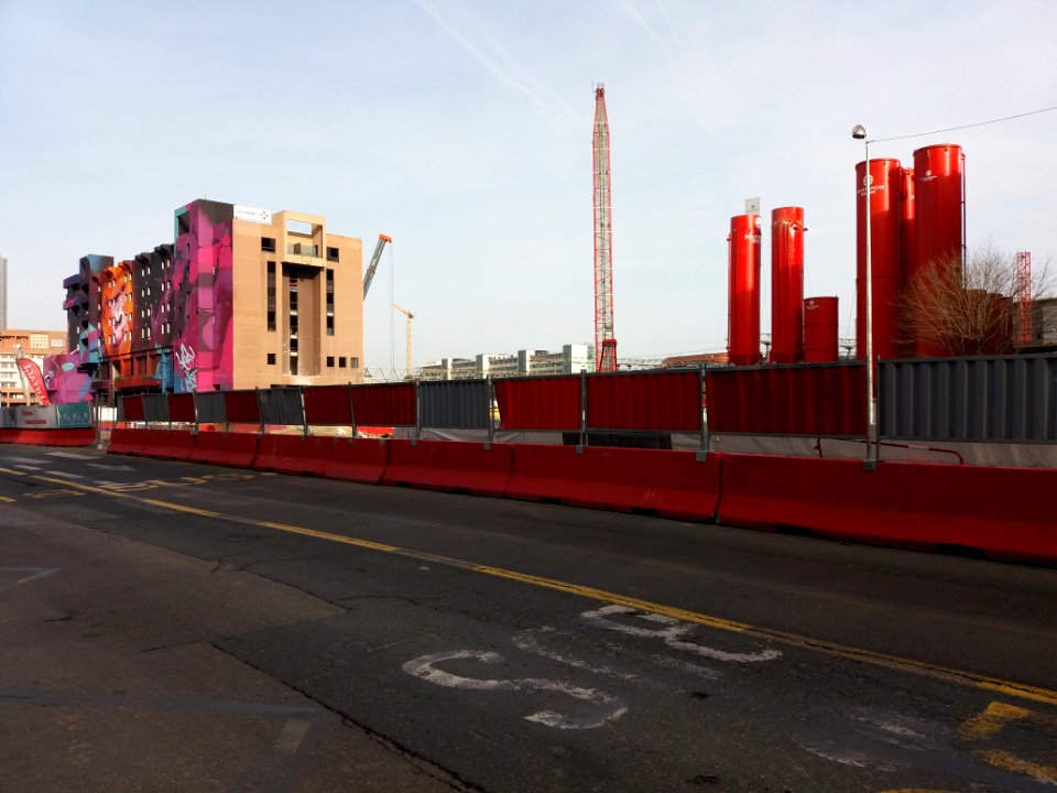Lyon 3e - Boulevard Vivier-Merle, démontage des anciens hôtels et travaux de rénovation de la gare (1)
