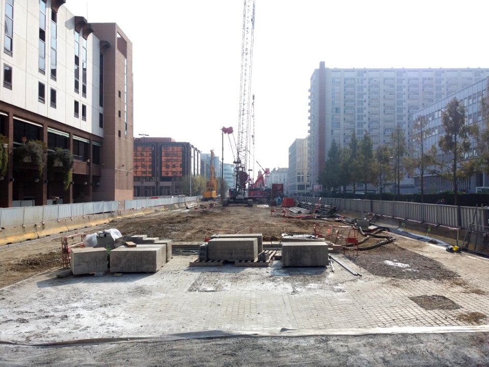 Lyon 3e - Boulevard Vivier Merle - Travaux de prolongement du tunnel