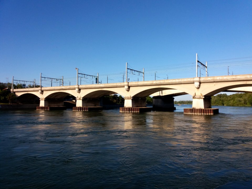 Lyon 6e - Viaduc ferroviaire de Saint-Clair, côté aval