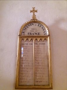 Lussas - Église Le Nom de Marie, monument aux morts