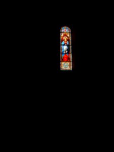Lussas - Église Le Nom de Marie, vitrail