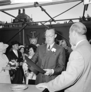 Lustrum Amsterdamse studenten, prins Bernhard met Mexicaanse hoed, Bestanddeelnr 914-0519