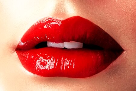 Mouth woman lipstick photo